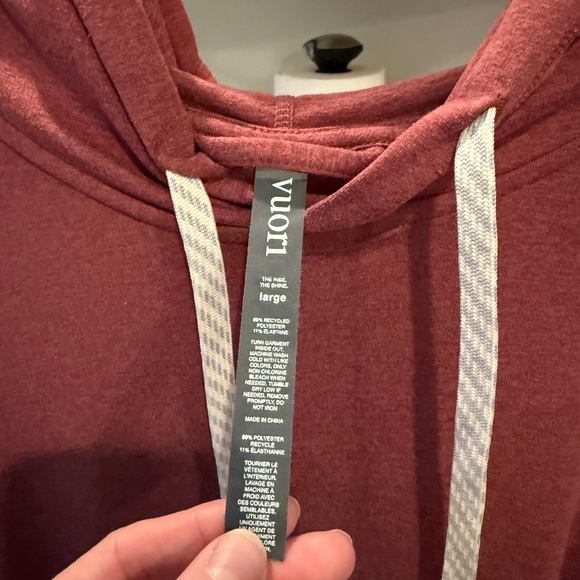 Womens Red Hoodie Sweater - Picture 2 of 3